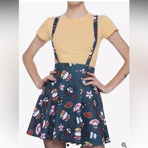Naruto Shippuden X Hello Kitty Group suspender skirt - M